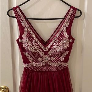 Maroon Prom Dress